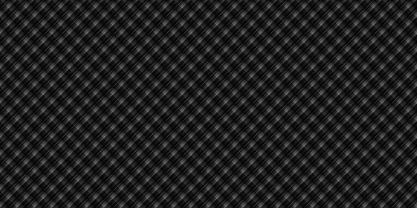 Dunkelschwarzes geometrisches Gitter Kohlefaser Hintergrund Moderne dunkle abstrakte nahtlose Textur - Foto, Bild