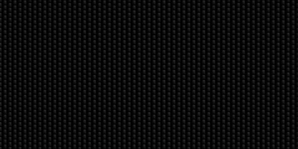 Grade geométrica preta escura Fundo de fibra de carbono Textura sem emenda abstrata escura moderna - Foto, Imagem