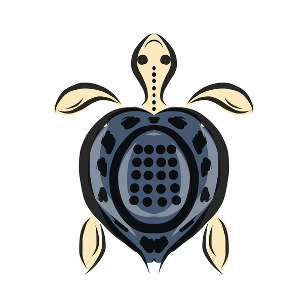 Funny sketch of tortoise for your design - Vettoriali, immagini