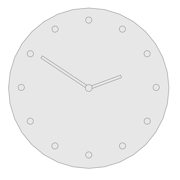 Cartoon image of wall clock - Photo, Image