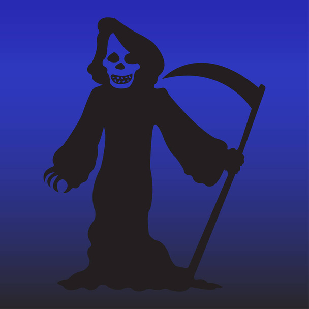 死、神話のキャラクター、グリムリーパーのベクトルイラスト - ベクター画像