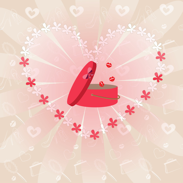 Valentine's day background - Vector, Image