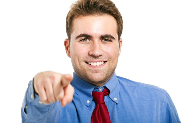 Businessman pointing at you - Foto, afbeelding
