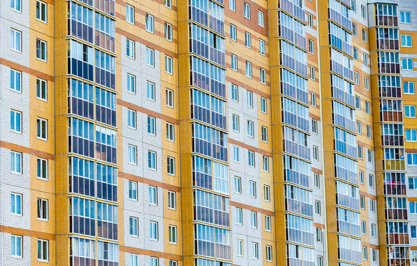 Edifício residencial de vários andares. Construção na Rússia. Contexto
. - Foto, Imagem
