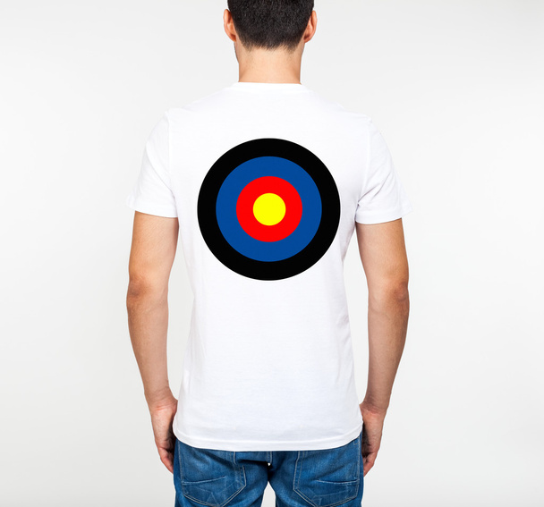 Target on a man's shirt - Photo, image