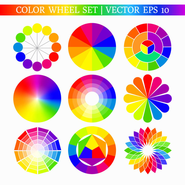 color wheel set - Vektor, kép