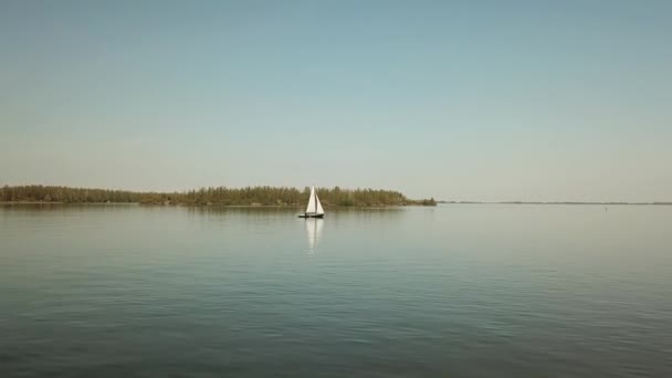 scenic footage of beautiful scenery and sailing boat - Footage, Video