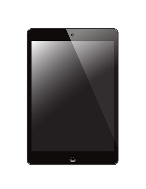 Vettore di tablet pc nero su sfondo bianco
 - Vettoriali, immagini