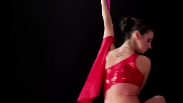 3of8 Chica bailando lap dance, hermosa mujer haciendo pole dance
 - Metraje, vídeo