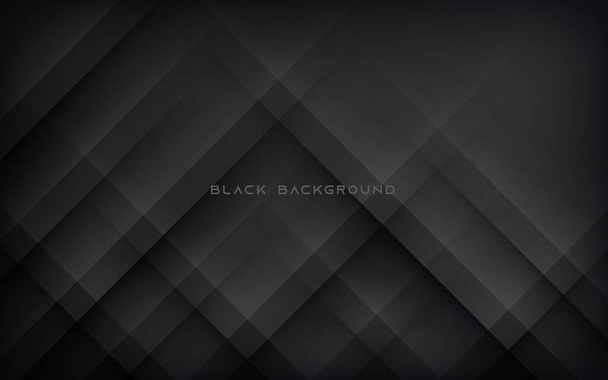 Modern abstract diagonal black background - Vector, Image