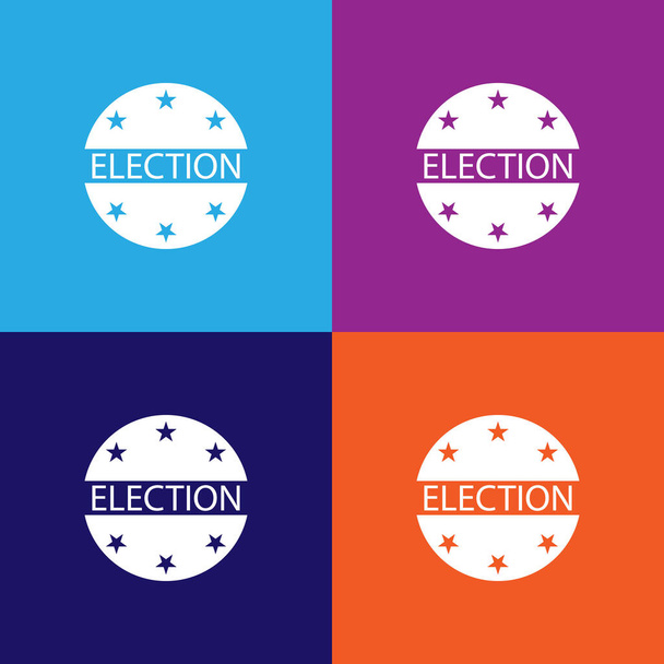 投票アイコン。選挙要素のアイコン。プレミアム品質のグラフィックデザイン。サイン、ウェブサイト、ウェブデザイン、モバイルアプリ、多色背景の情報グラフィックのためのシンボル収集アイコンのアウトライン - ベクター画像