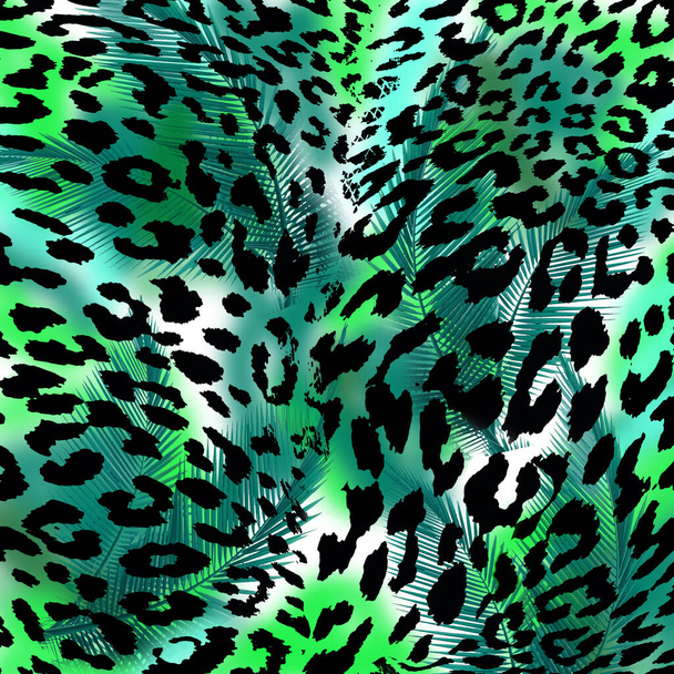 Hayvan baskısı, leopar dokusu arkaplanı - Fotoğraf, Görsel