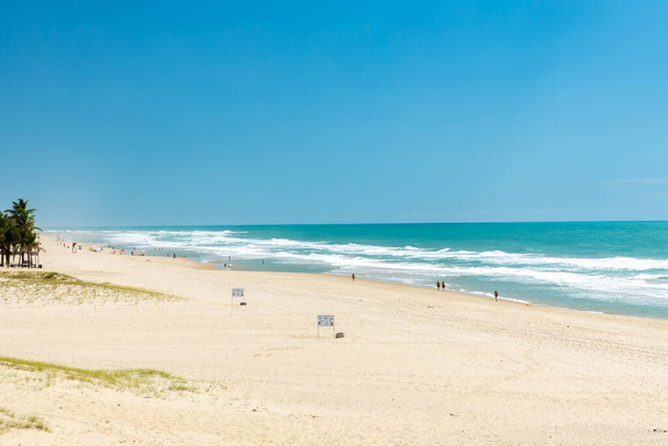 Strand van Porto das Dunas bij het district Aquiraz in Fortaleza, Brazilië. Zuid-Amerika. - Foto, afbeelding
