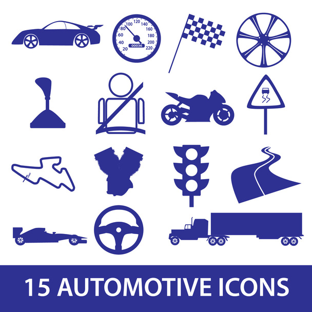 automotive icon collection eps10 - Vektor, kép