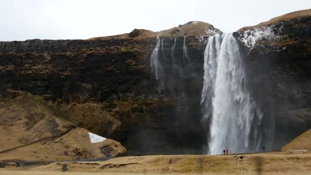 Lähikuva Ice sulaminen klo Glacier laguuni Kaakkois-Islannissa - Materiaali, video