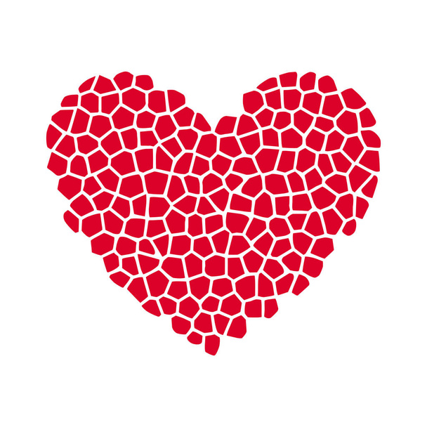 Heart, Symbol of Love and Valentine's Day. Vector illustration. - Вектор,изображение