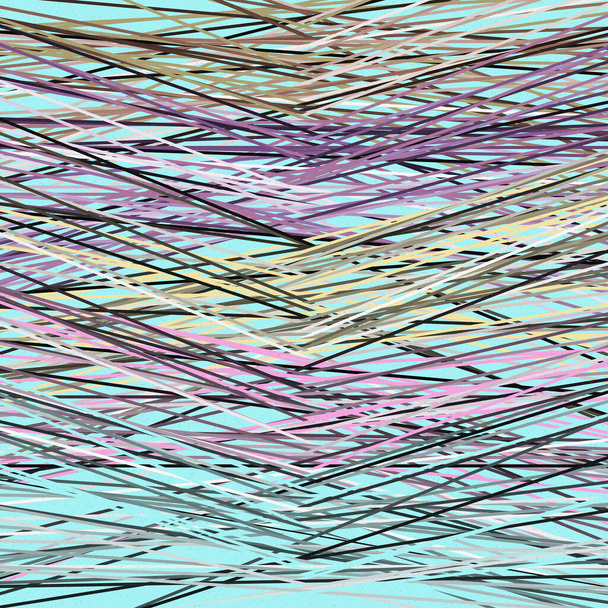 Blue Ice väri Crossing linjat generativeart tyyli värikäs kuva - Vektori, kuva