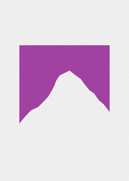 Хізер Фіолетовий колір Гірські породи силует мистецтва логотип ілюстрація
 - Вектор, зображення