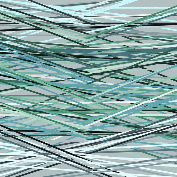 Aqua color Crossing lines generativeart style colorful illustration - Vector, Image