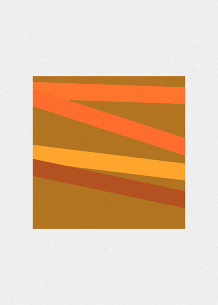 Яскраво-помаранчевий колір Перетин ліній узагальнюючий стиль барвисті ілюстрації
 - Вектор, зображення