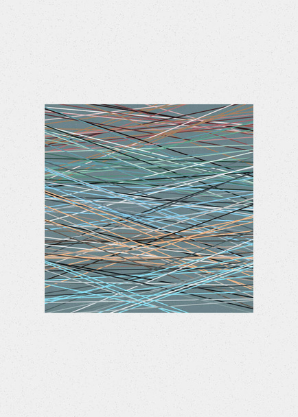 Baby Blue color Crossing lines generativeart style colorful illustration - Vector, Image