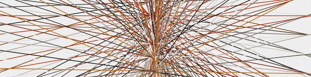 Cayenne renk kesişen çizgiler üretken sanat stili renkli illüstrasyon - Vektör, Görsel