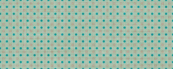 green polka dots fabric pattern - Foto, Imagem