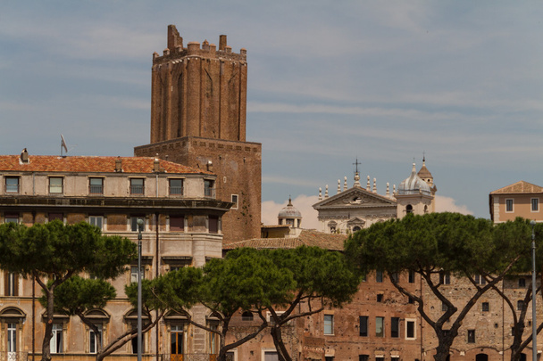 Rome, Olaszország. A régi város jellegzetes építészeti részletek - Fotó, kép