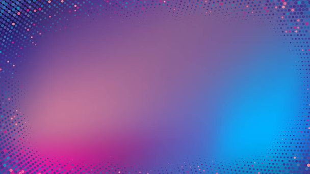 Abstract Blurred Gradient Background for Web Layout. Violet and Pink Half Tone Vector Pattern - Vector, Image