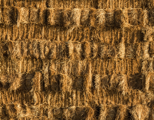 Hay Wall Stack - Photo, Image