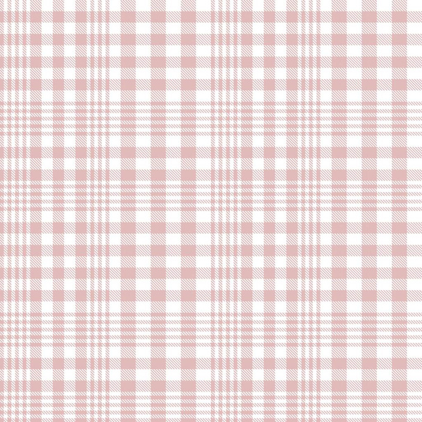 Patrón sin costura texturizado a cuadros Pink Glen adecuado para textiles y gráficos de moda - Vector, imagen