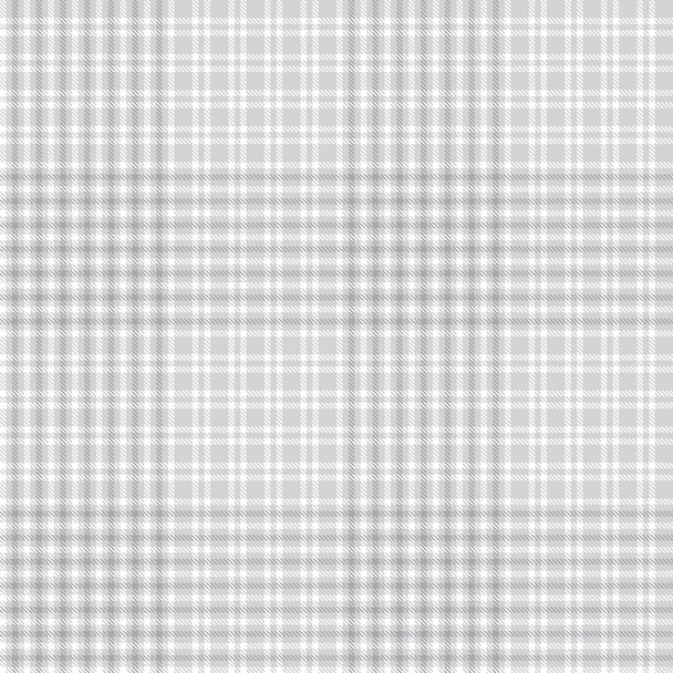 White Glen Plaid textured seamless pattern suitable for fashion textiles and graphics - Vector, Image