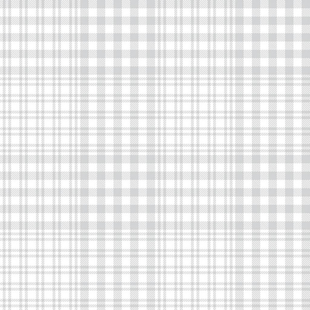 White Glen Plaid υφές χωρίς ραφή μοτίβο κατάλληλο για υφάσματα μόδας και γραφικά - Διάνυσμα, εικόνα