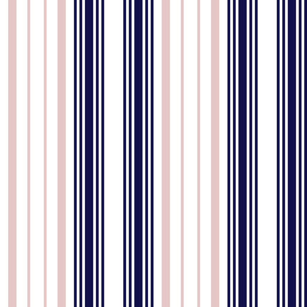 Рожевий і військово-морський вертикальний смугастий безшовний візерунок фон підходить для модного текстилю, графіки
 - Вектор, зображення