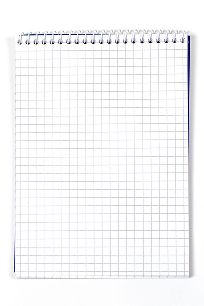 Clean checkered notebook - Foto, Imagem