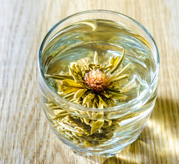 Chinese lotus flower tea - Fotoğraf, Görsel
