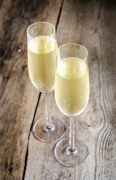 Twee glazen champagne. - Foto, afbeelding