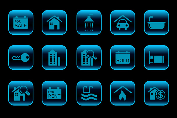 Real Estate icons - Vector, Image