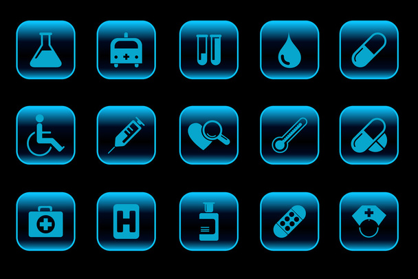 Iconos de atención médica y farmacéutica
 - Vector, imagen