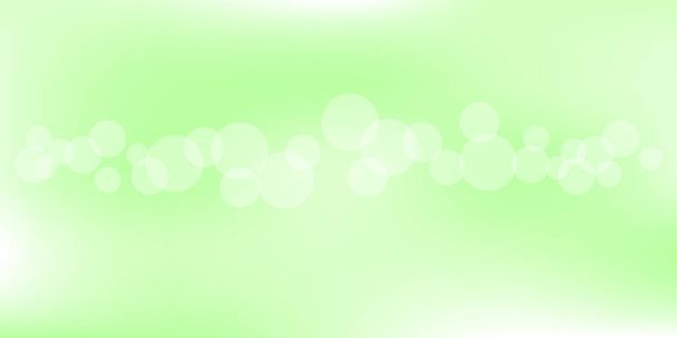 miękki zielony bokeh dla tła, pastelowy jasny zielony z bokeh tła baner reklama, abstrakcyjny świecący zielony jasny połysk rozmyty, nieostry bokeh brokat na zielony kolor tła i tapety - Wektor, obraz
