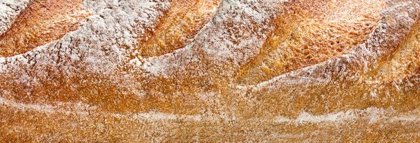 Loaf of bread Background. Pattern. Close up - Foto, afbeelding