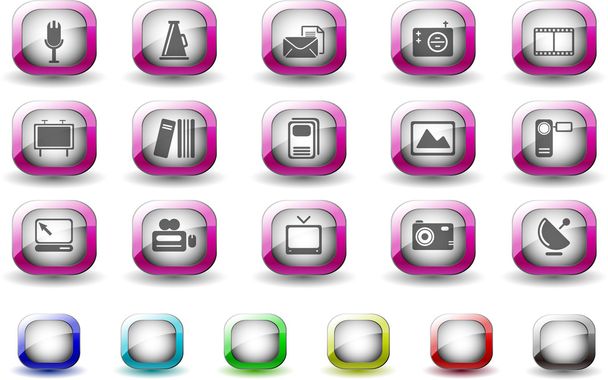 Media and Publishing icons - Vector, Image