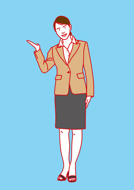 Business woman Guidance ,Vector illustration - Vektor, kép