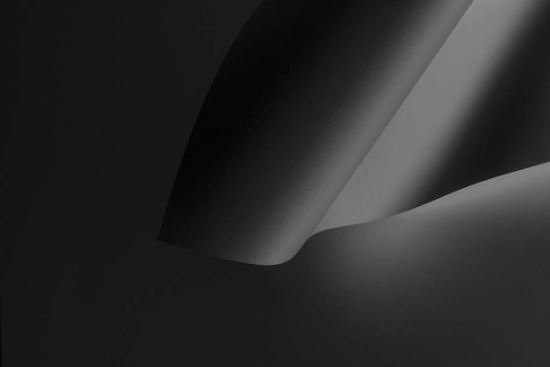 Abstrato forma geométrica mínima cor preta papel fundo
 - Foto, Imagem