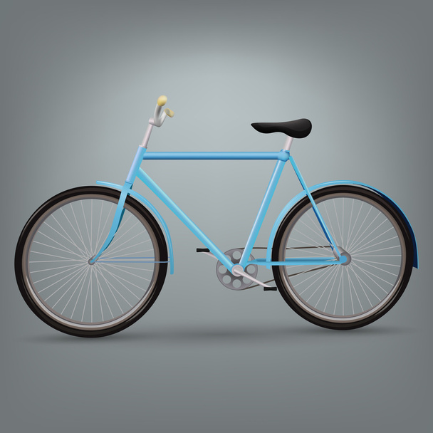 Blue bicycle - Vector, Image
