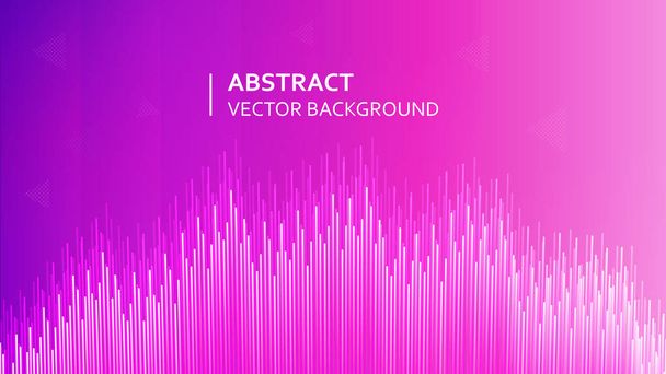 Colorful geometric background. Thin lines in the form of an audio track. The movement of the sound membrane. Audio recording. Equalizer. - Vector, Image