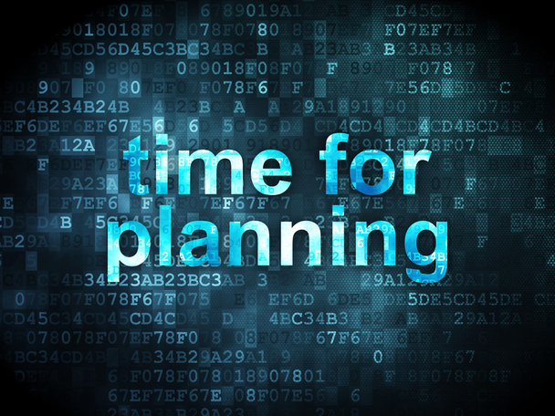 Concept de calendrier : Il est temps de planifier sur fond numérique
 - Photo, image