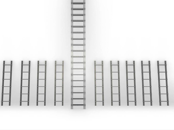 Різні сходи в концепції прогресії кар'єри
 - Фото, зображення