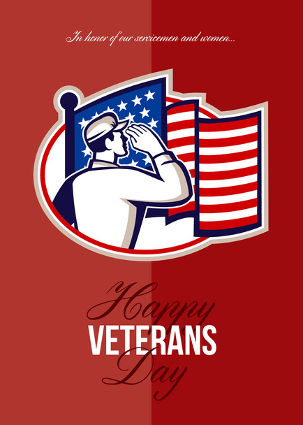 Veterani Day Modern American Soldier Card
 - Foto, immagini