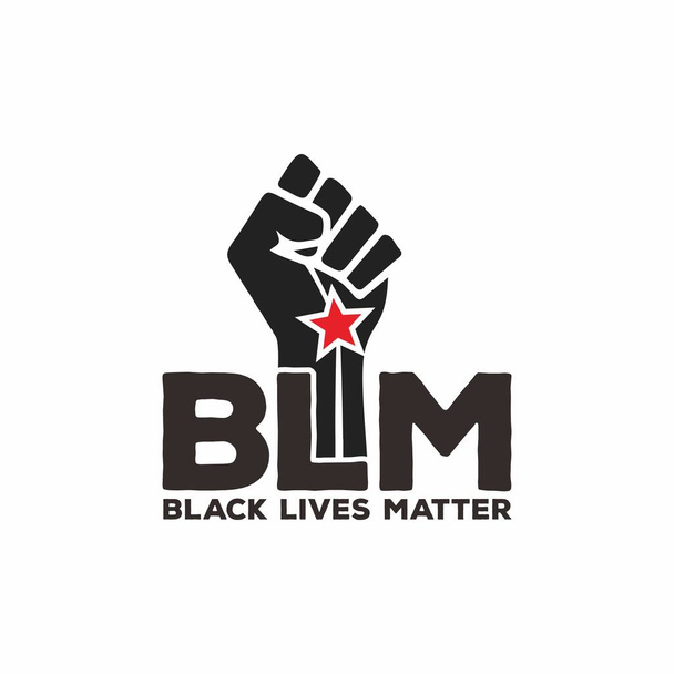 Black lives matter modern logo, banner, design concept, sign - Vector, Image